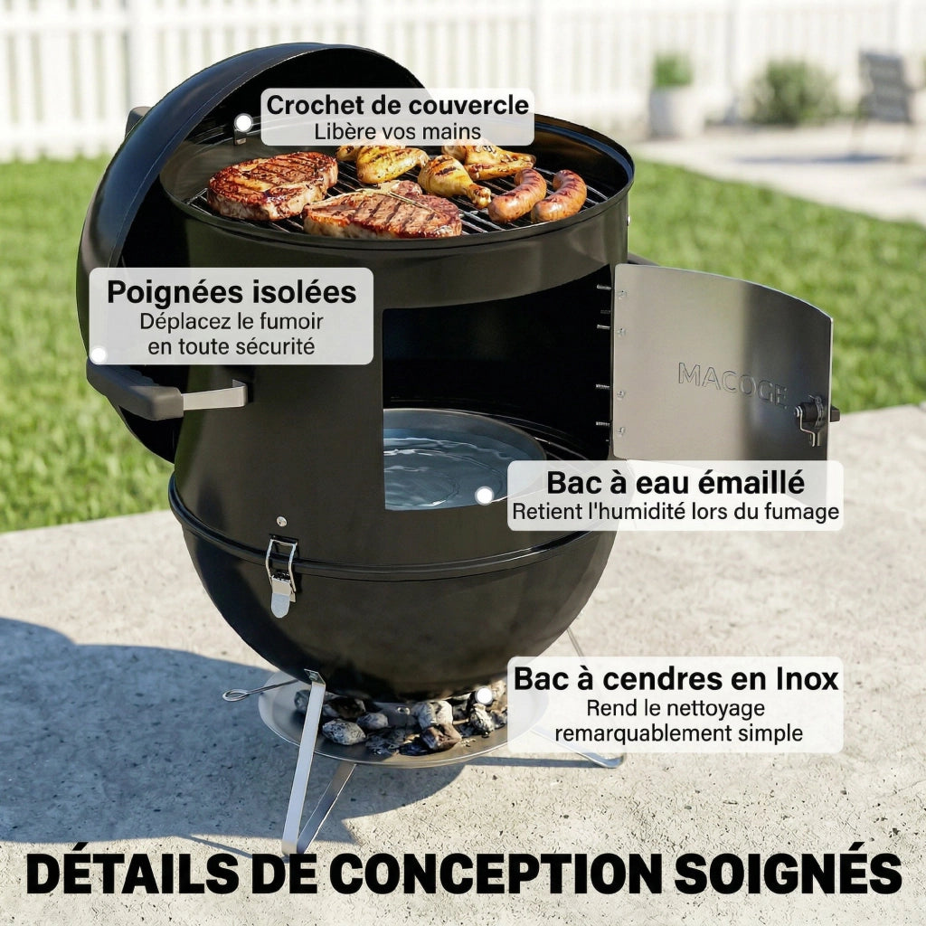 Tavolo da cucina con griglia ¨C zephmum ¨C Nero 62.5x47.5x91cm