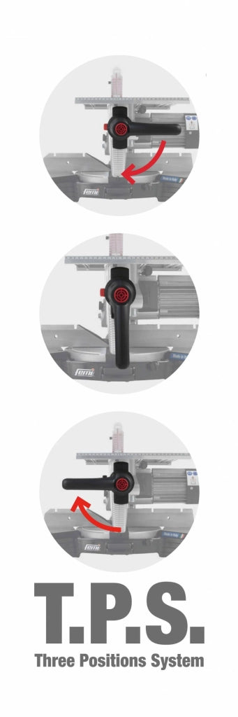 TRONCATRICE CON RIPIANO SUPERIORE D.305mm FEMI XXX EVO