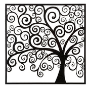 Pannello Decorativo 3D in Ferro Tree Design 100x1x100 cm