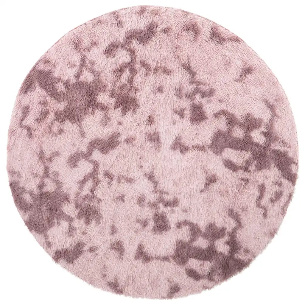 Tappeto Shaggy a Pelo Lungo NAVARRA Rosa Antico 120x120cm 4102905