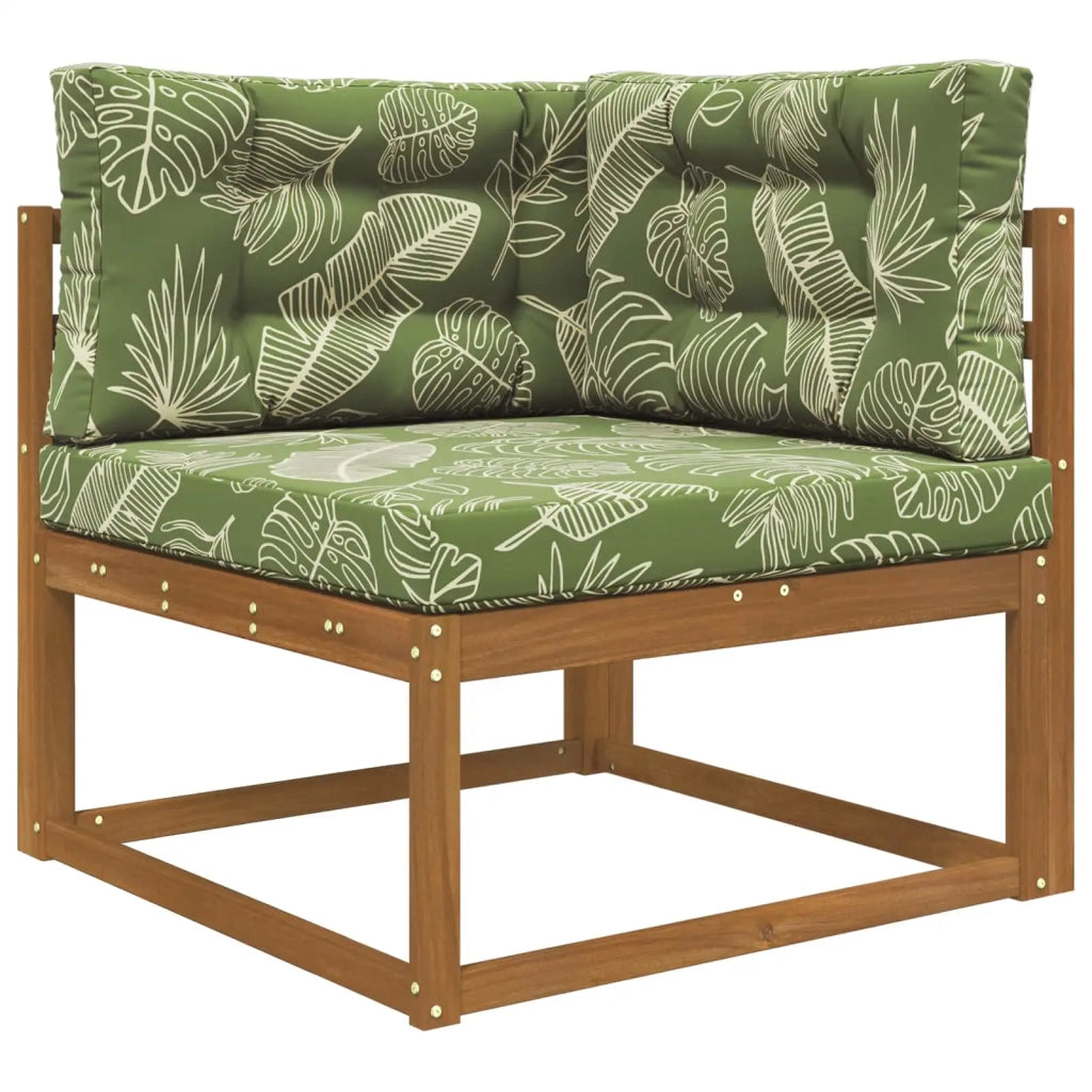 Cuscino per divano da esterno 3 pcs Design a foglia Poliestere