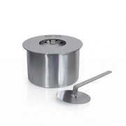 Bruciatore Tondo Bioetanolo Inox 1,5 L diam.17 cm. con Lana di Roccia – Divina Fire