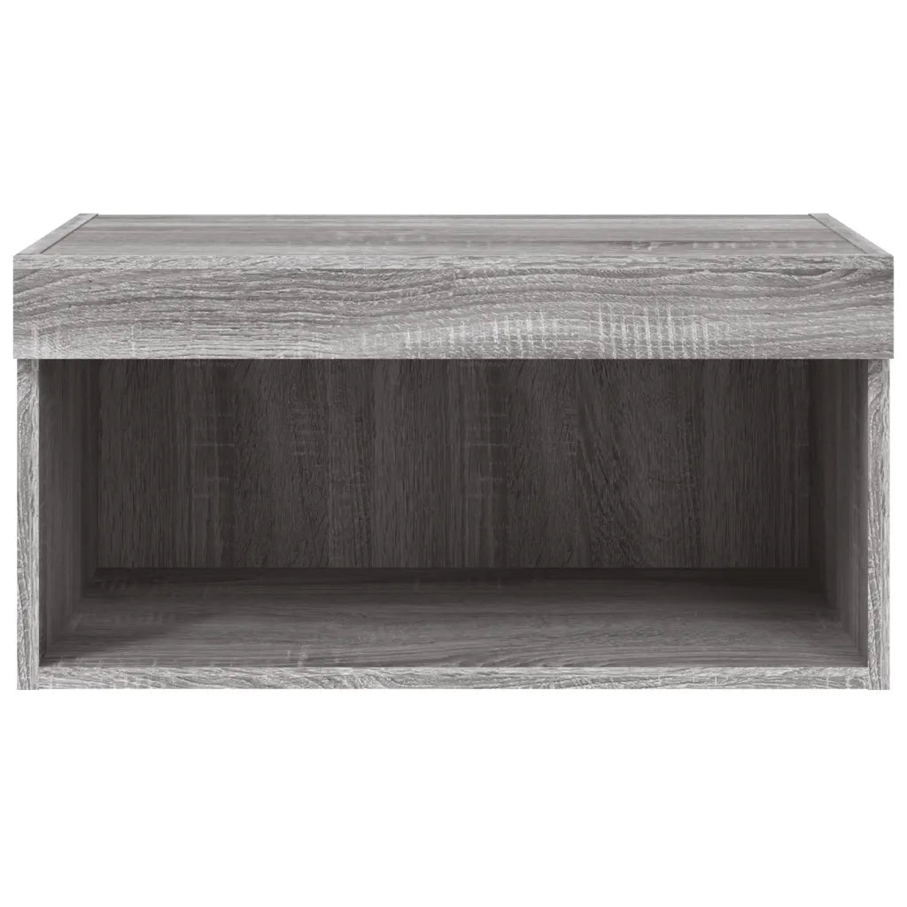Mobile Porta TV con Luci LED Grigio Sonoma 60x30x30 cm 837137