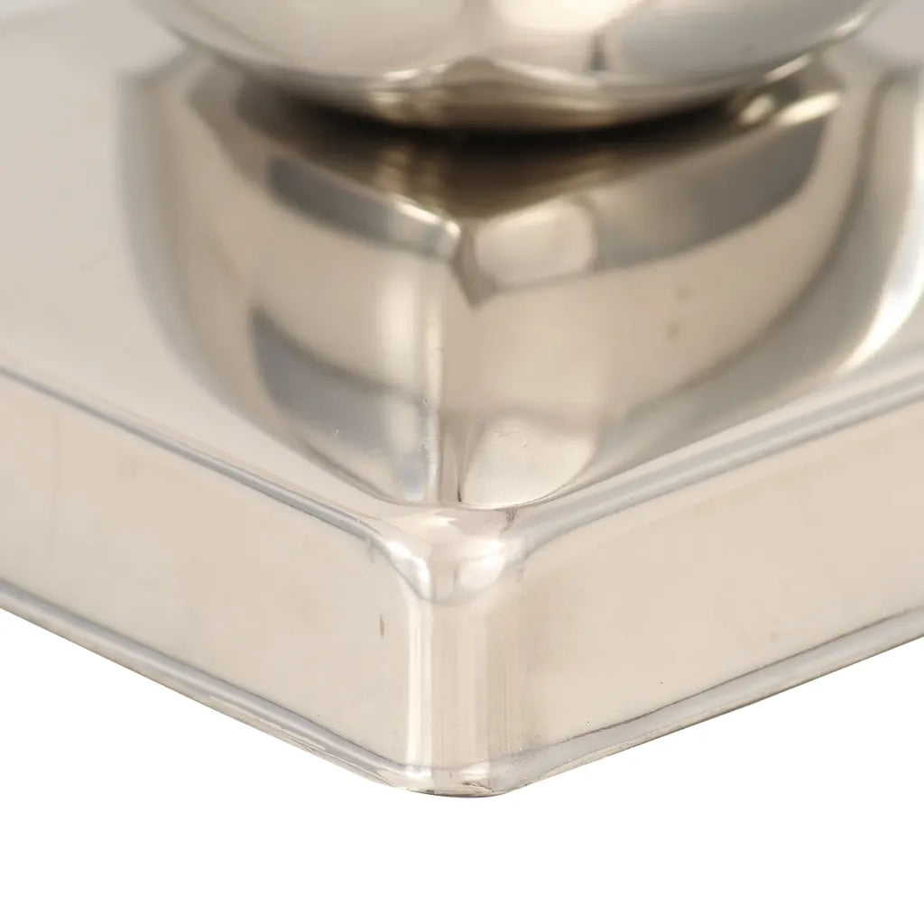 Tappi per Pali 6 pz EstremitÃ  a Globo in Acciaio Inox 101x101 mm