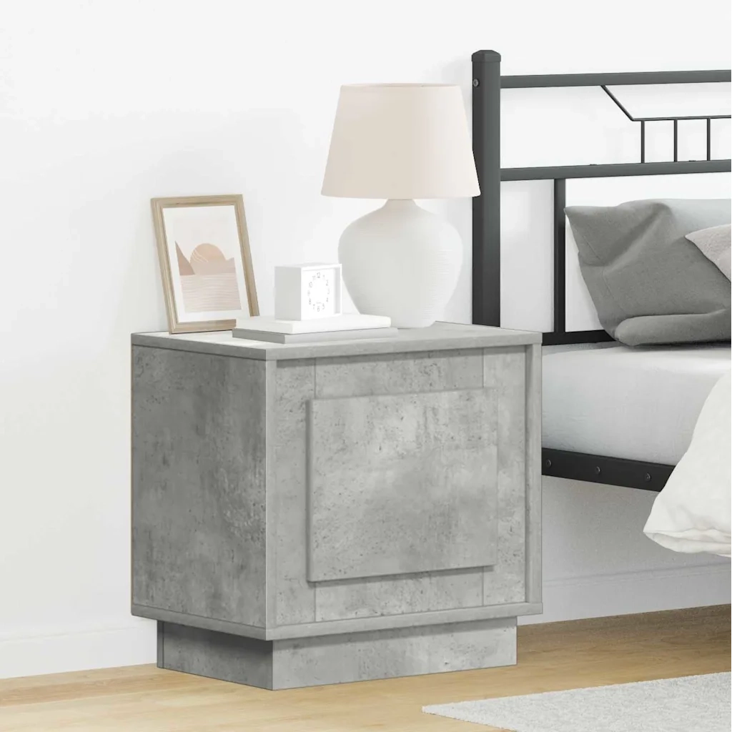 Armadio da Notte Grigio cemento 44 x 34,5 x 45 cm 869568