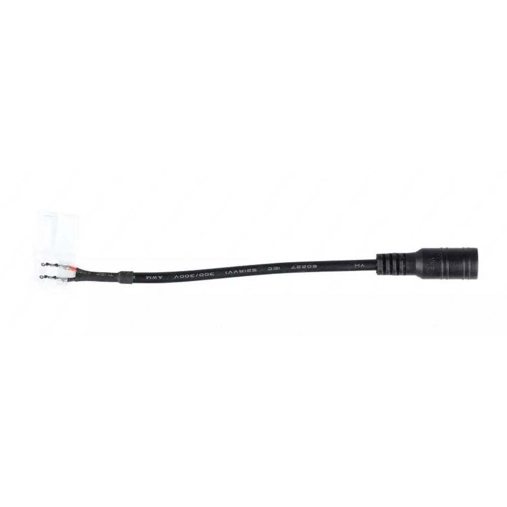 Trade Shop - Connettore Per Strisce Led 10mm Clip 2 Pin Jack Per Strip Led Monocolore 10mm-dc -