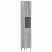 Armadio da Bagno con Ripiano Aperto DELFT Sonoma grigio 897041