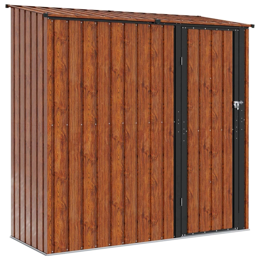 Casette da giardino Marrone 203 x 85,5 x 200 cm Metallo