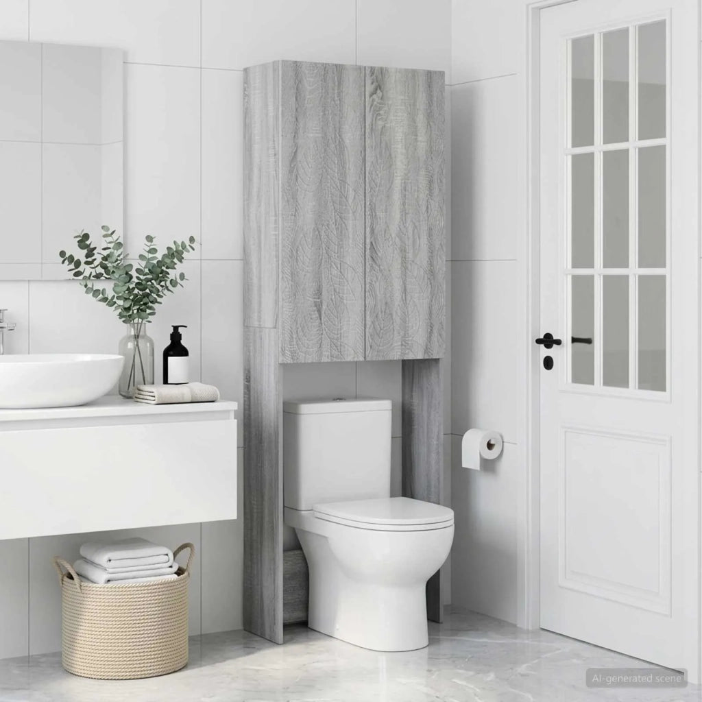 Mobile Bagno DELFT Sonoma grigio 66 x 25,5 x 190 cm 897141
