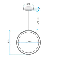 Lampada A Sospensione Led App1790-cp Black