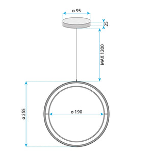 Lampada A Sospensione Led App1790-cp Black