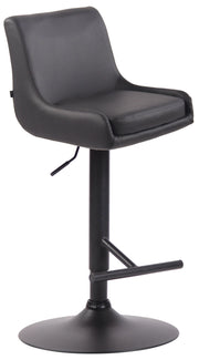 Sgabello Bancone Club in Similpelle grigio,nero