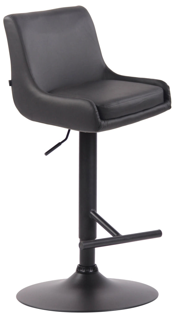 Sgabello Bancone Club in Similpelle grigio,nero