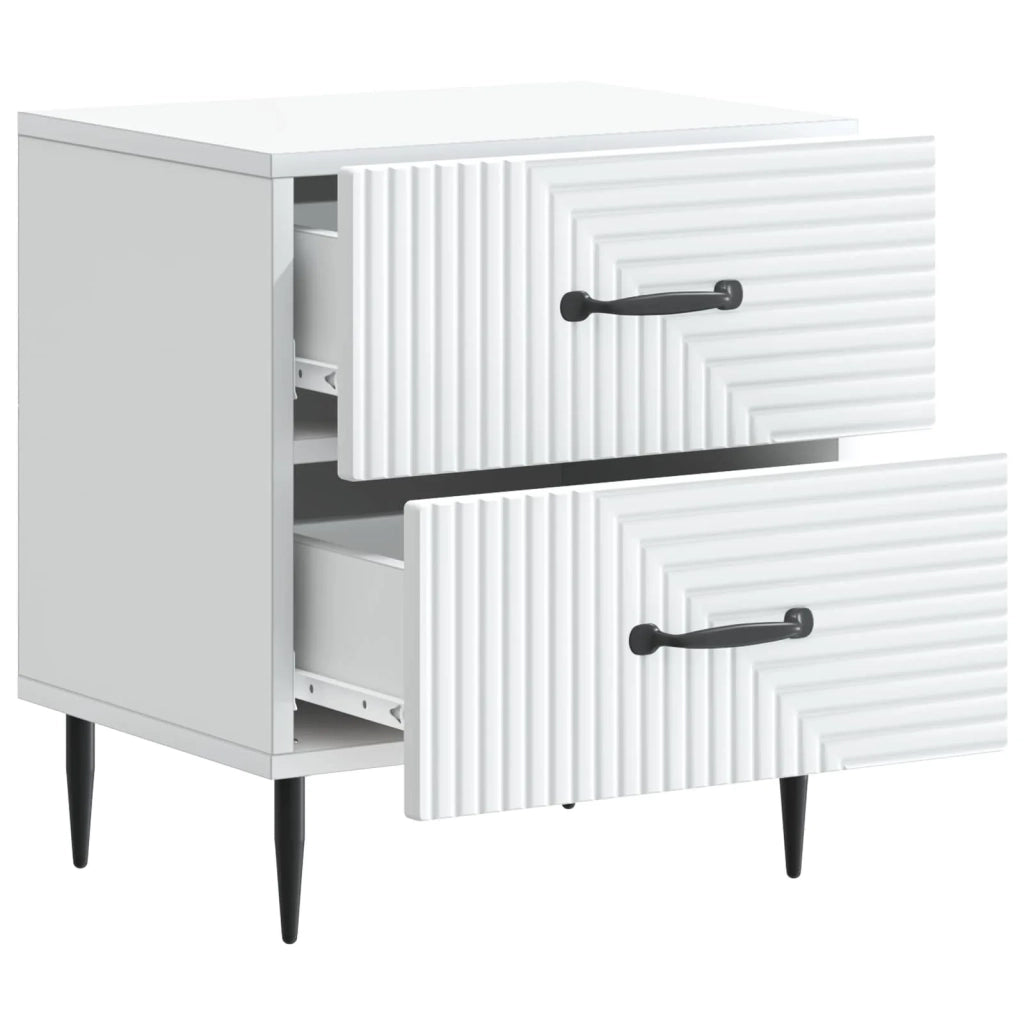 Armadio da Notte con cassetto Bianco 43 x 34,5 x 47,5 cm 894755