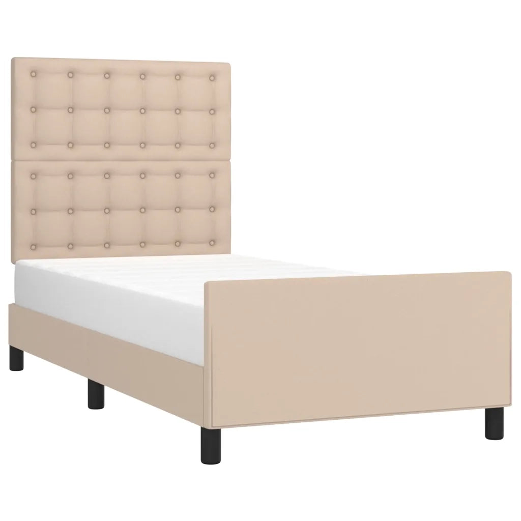 Giroletto con Testiera Cappuccino 90x190 cm in Similpelle 3125548