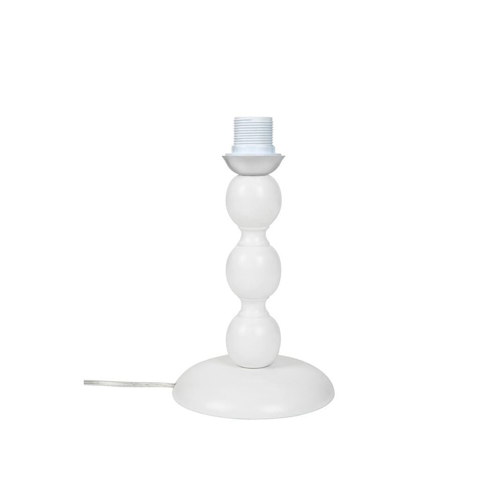 Lampada da tavolo Laguna  legno naturale bianco