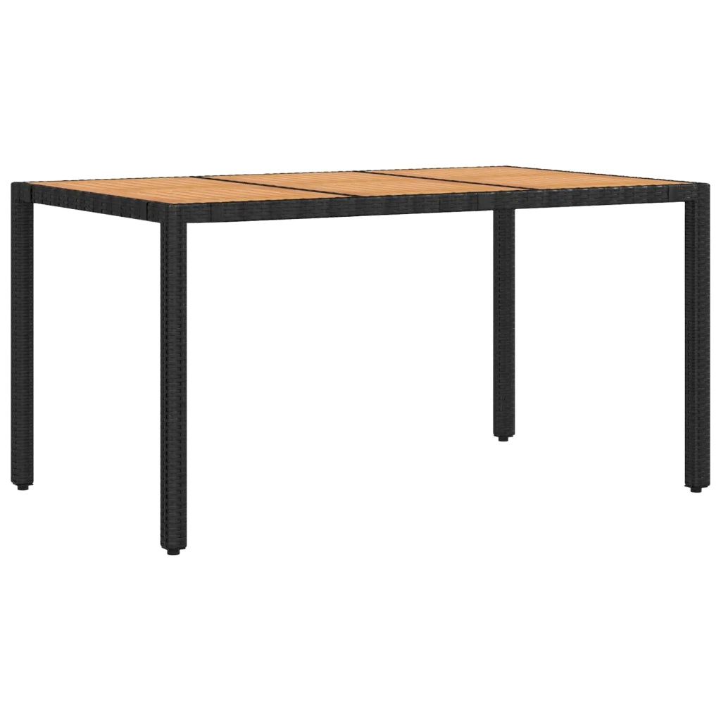 Set da pranzo per esterni 7 pz Nero 3422269
