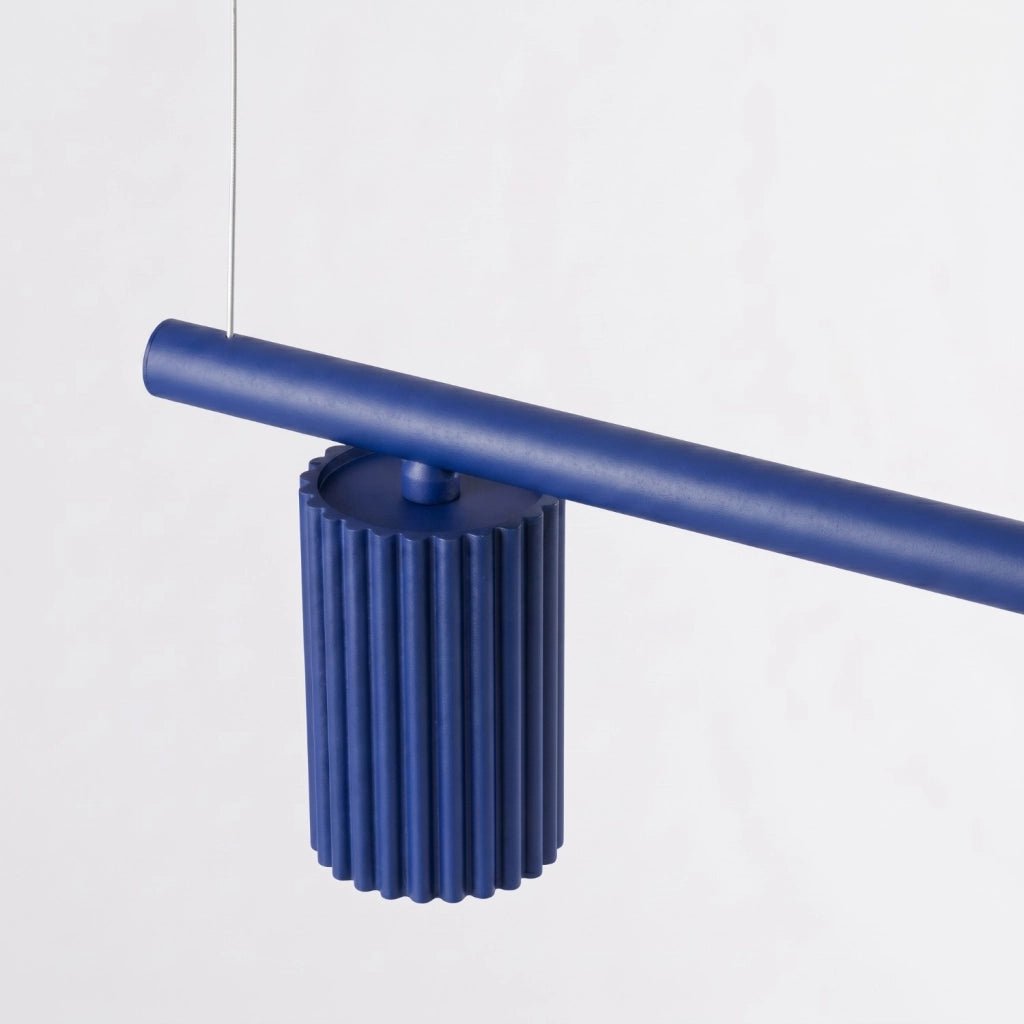 Lampadario KARBON 4 oltremare
