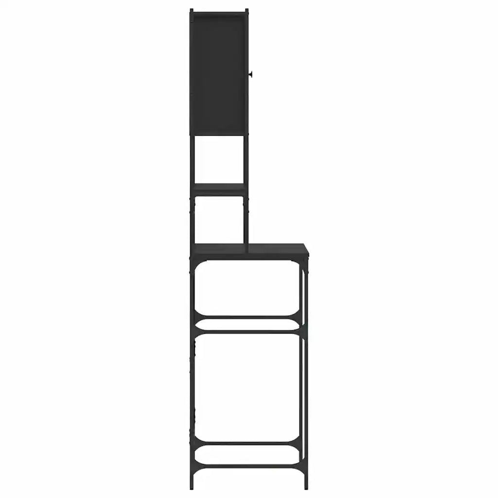Mobile per Lavatrice Nero 68x48,5x194 cm CFW5458095