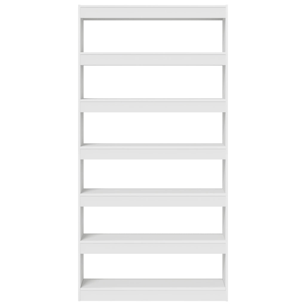 Libreria Bianca Bianca Legno ingegnerizzato 100 x 30 x 198 cm