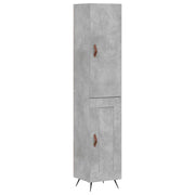 Buffet credenza cassettiera armadio mobile contenitore organizer cucina soggiorno salotto alto 34,5 x 34 x 180 cm legno ingegnerizzato grigio 02_0034287