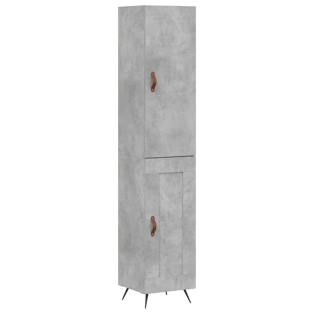 Buffet credenza cassettiera armadio mobile contenitore organizer cucina soggiorno salotto alto 34,5 x 34 x 180 cm legno ingegnerizzato grigio 02_0034287