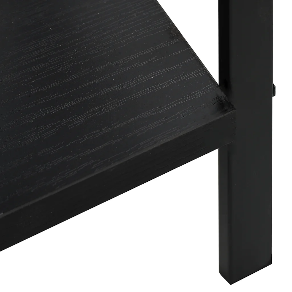 Scaffale Libri 3 Ripiani Nero 60x27,6x90,5 cm Legno Multistrato 288218