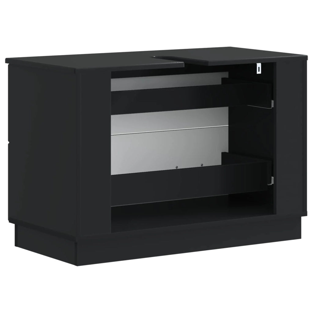 Armadio per Lavabo da Bagno HOORN Nero 82 x 41 x 56 cm 897236