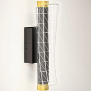Lampada da parete LED ¨C zephmum ¨C Griglia design, dimmerabile, metallo nero