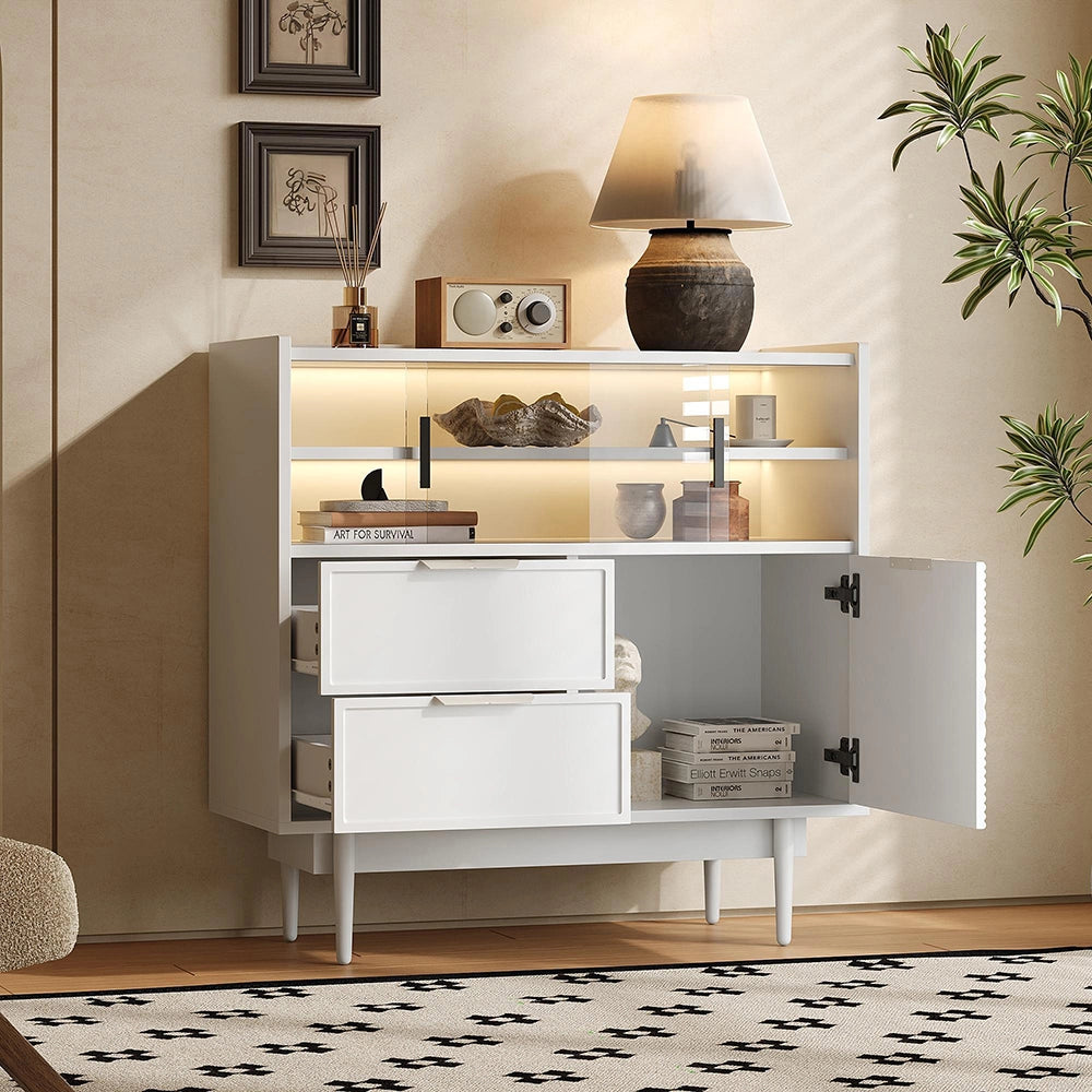 Armoire de bagno con illuminazione - Xylo - 80 cm