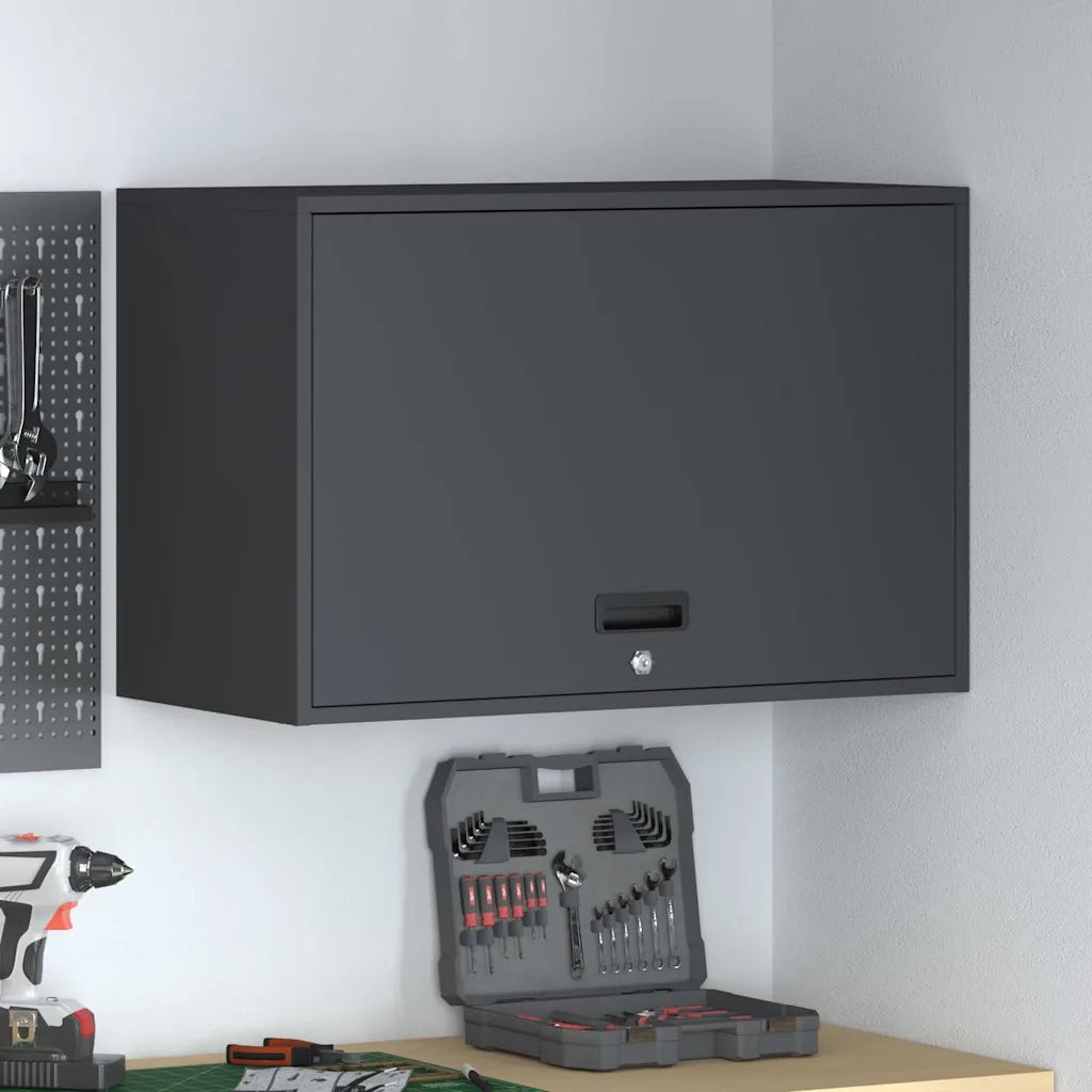 Armadio a muro per garage Antracite 80 x 40 x 53 cm
