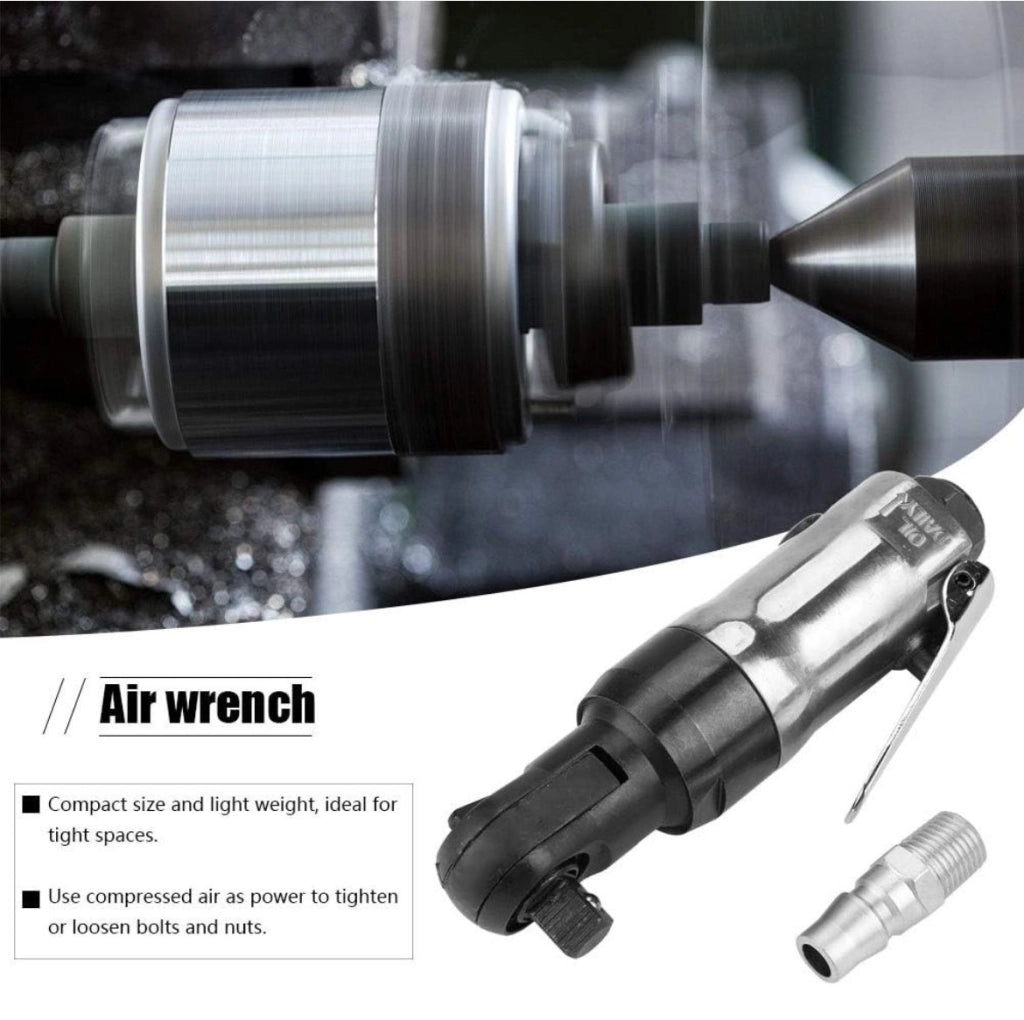 CHIAVE CRICCHETTO AD ARIA COMPRESSA REVERSIBILE ESAGONALE ATTACCO 1/4" 90PSI 719A