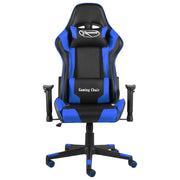 Sedia da Gaming | Sedia da e-sports Girevole Blu in PVC
