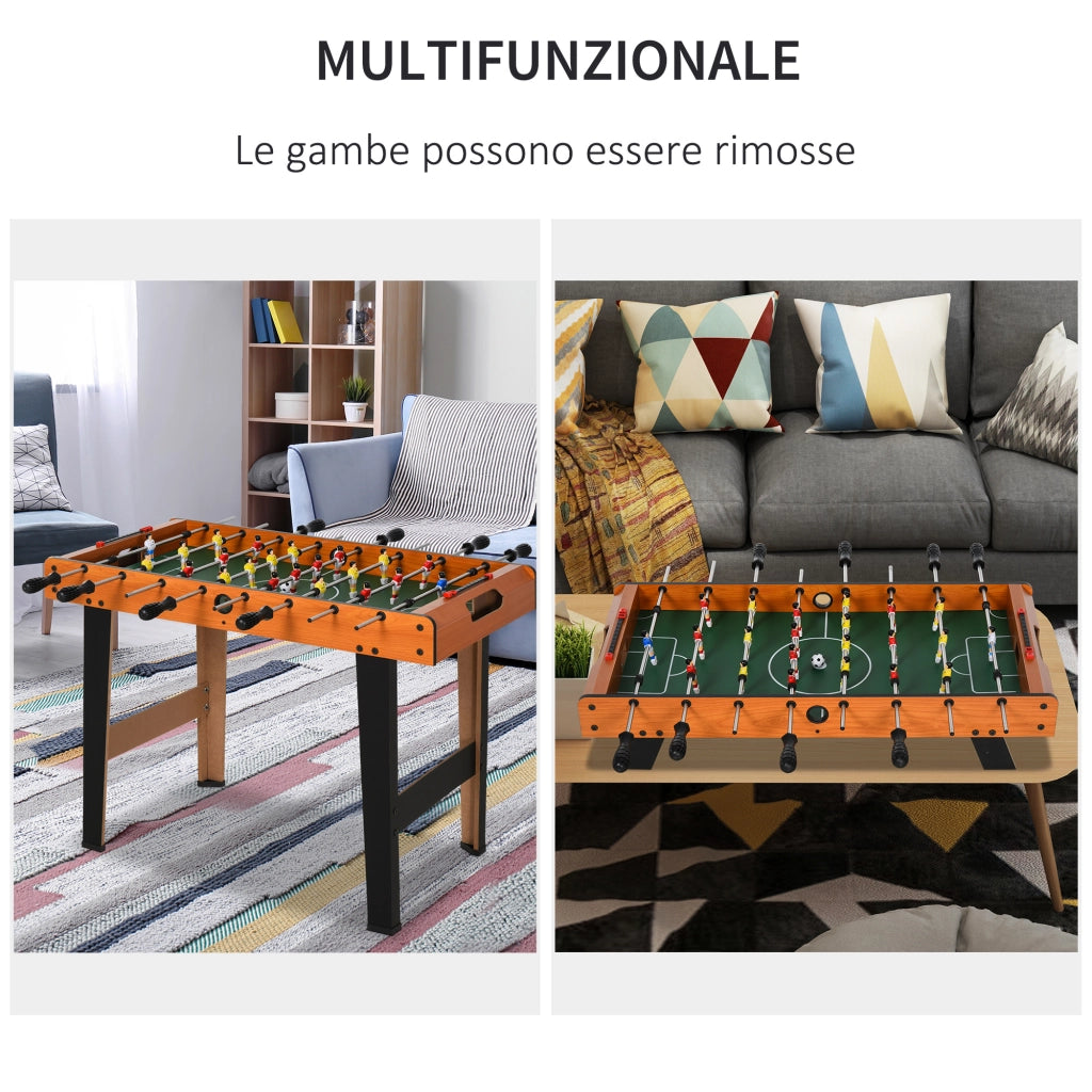 EasyComfort Calcio Balilla in Legno con 22 Giocatori e Accessori Inclusi