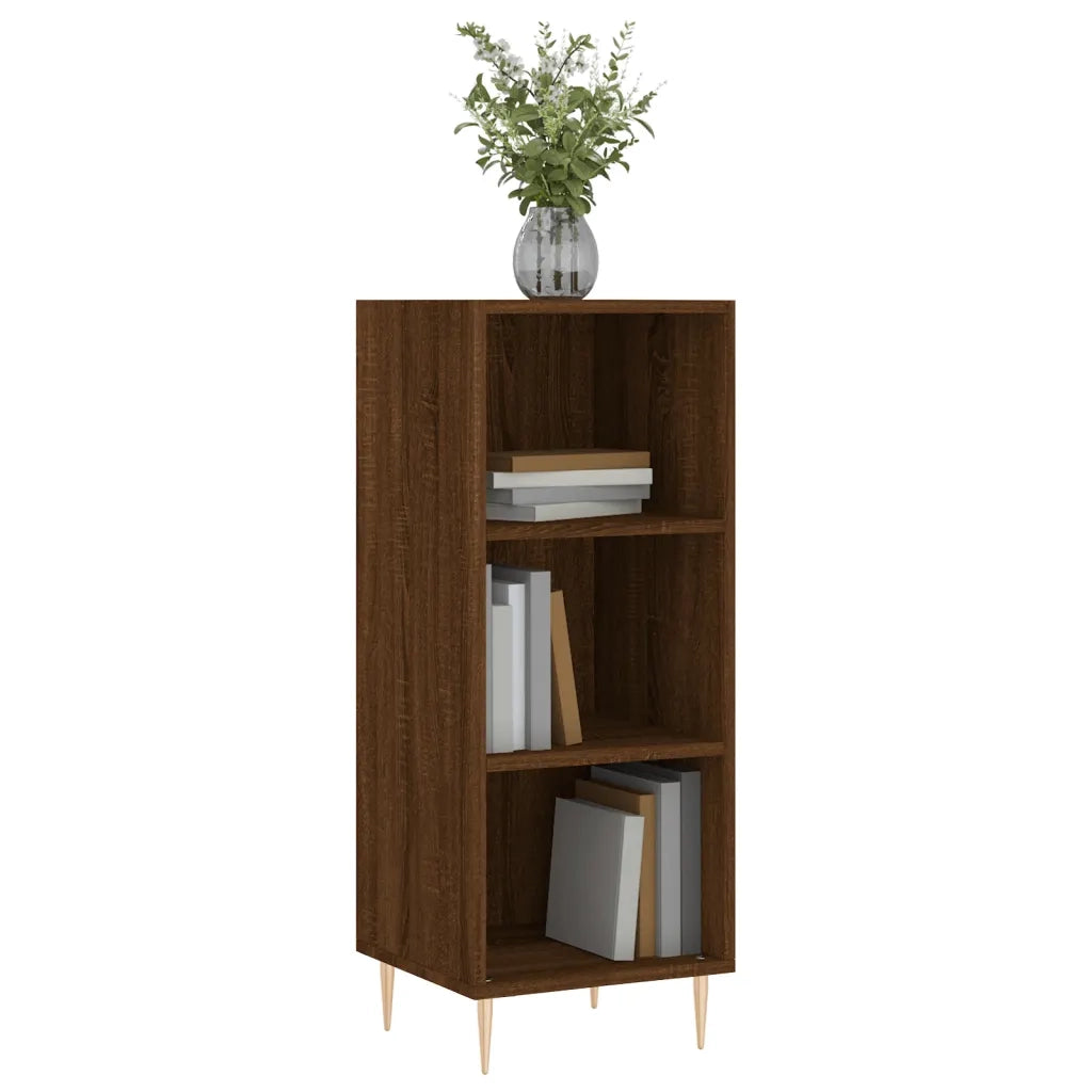 Credenza Rovere Marrone 34,5x32,5x90 cm in Legno Multistrato 828723