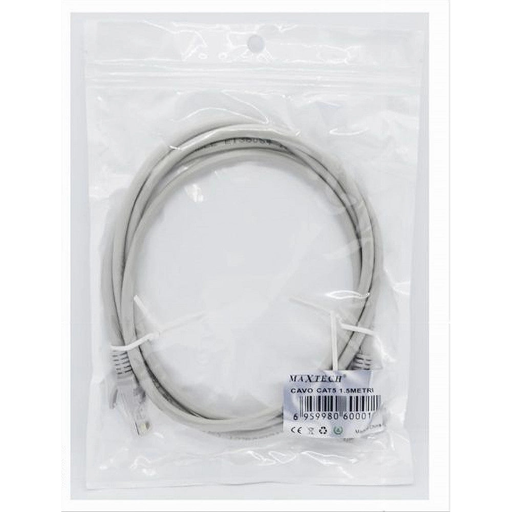 Trade Shop - Cavo Ethernet Di Rete Lan Per Internet Rj45 Cat5 1.5 Metri Computer Pc Cat5-1.5m -