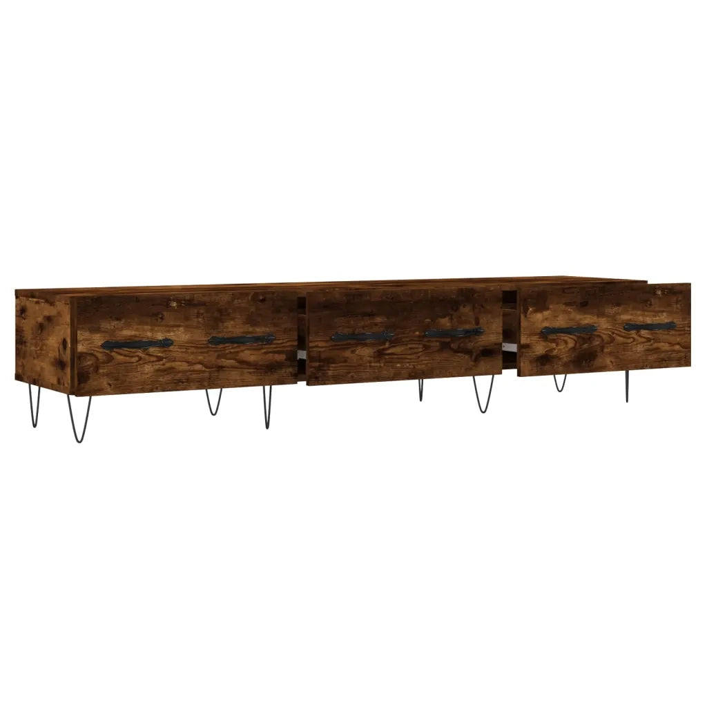 Mobile TV | Armadietto TV | Mobile Porta TV Rovere Fumo 150x36x30 cm in Legno Multistrato
