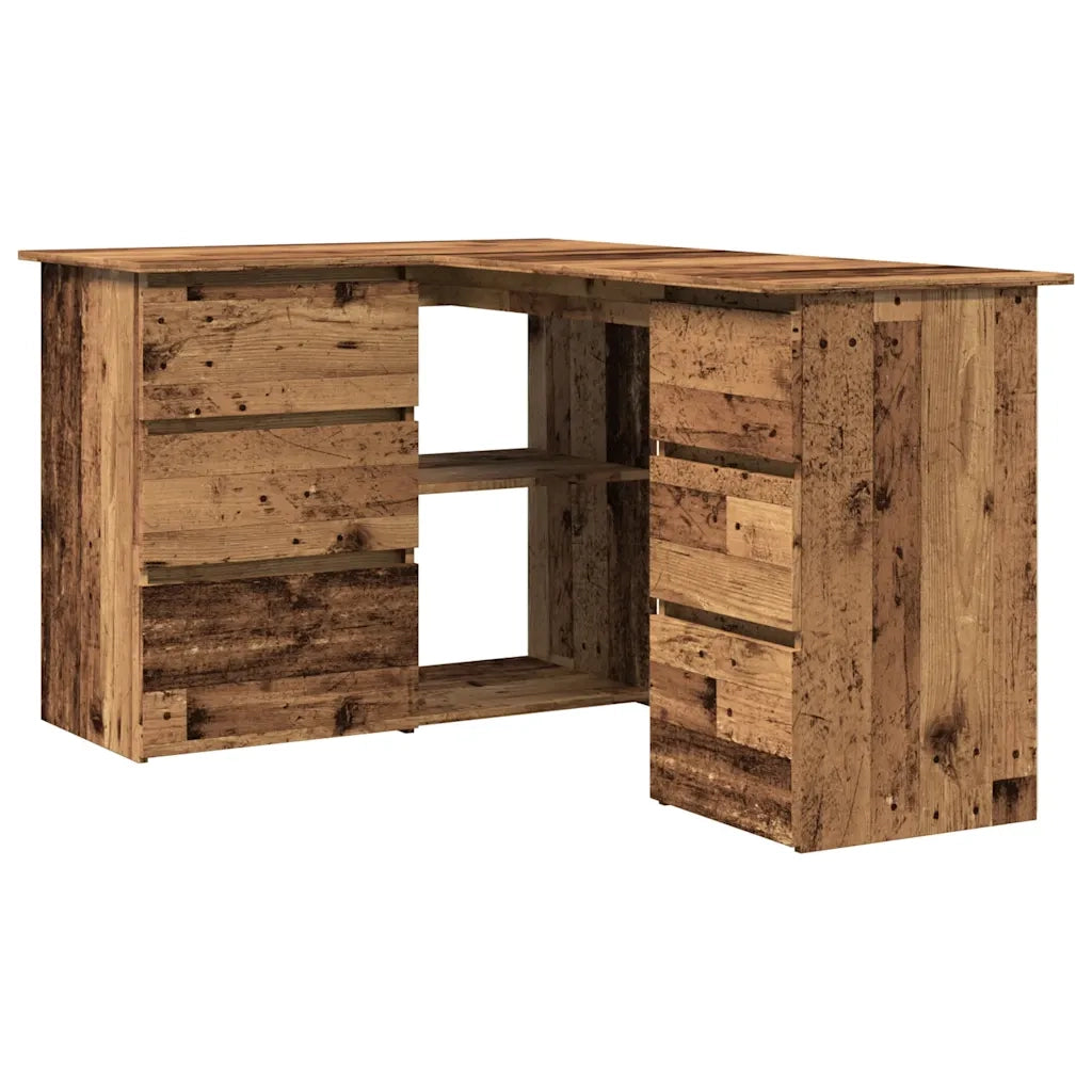 Scrivania ad Angolo Legno Vecchio 145x100x76 cm Truciolato 855962