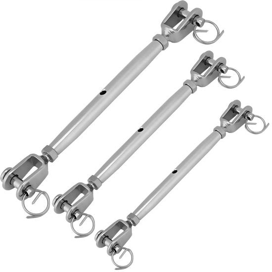 Ferramenta per fissaggio a vite rottura di acciaio inossidabile - Cassetta chiusa - Apertura a gola con cavo di sicurezza - Marittima/Nautica - Accessori di fissaggio industriale - Collegamenti semplici - Vite a gola