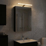 Mobiletto per specchio da bagno Rovere Nero 40 x 10,5 x 60,5 cm 889032