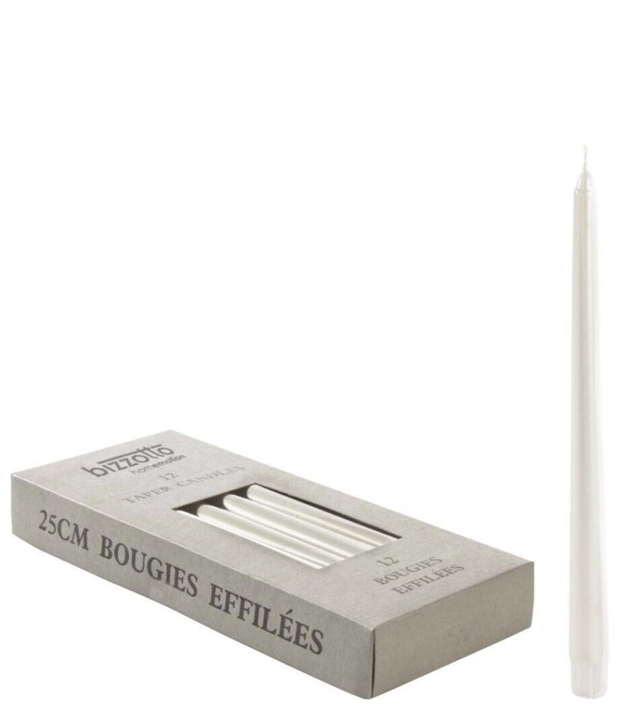 Candela Lux Bianco Conica H25Bizzotto Set 5 Pezzi - Bizzotto