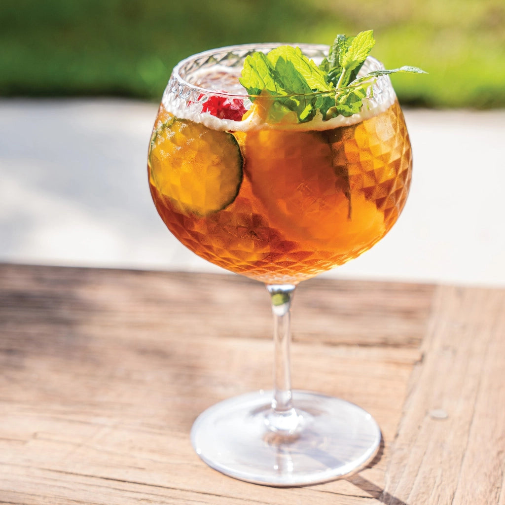 Veneziano Set 4 Calici Mixology Balloon 52 cl in Vetro Sonoro Superiore Soffiato a Bocca, Trasparente per Cocktail Gin Tonic e Pimm's Design Premium