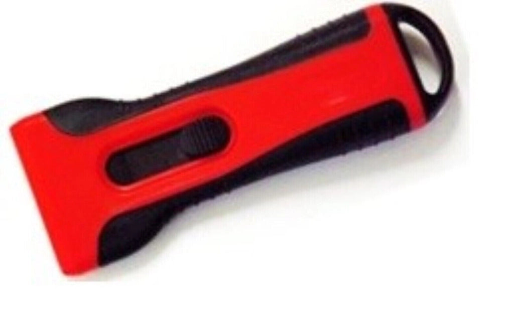 Raschietto Abs Con Grip Lama Retrattile +4Lame Set 5 Pezzi - Oreca New