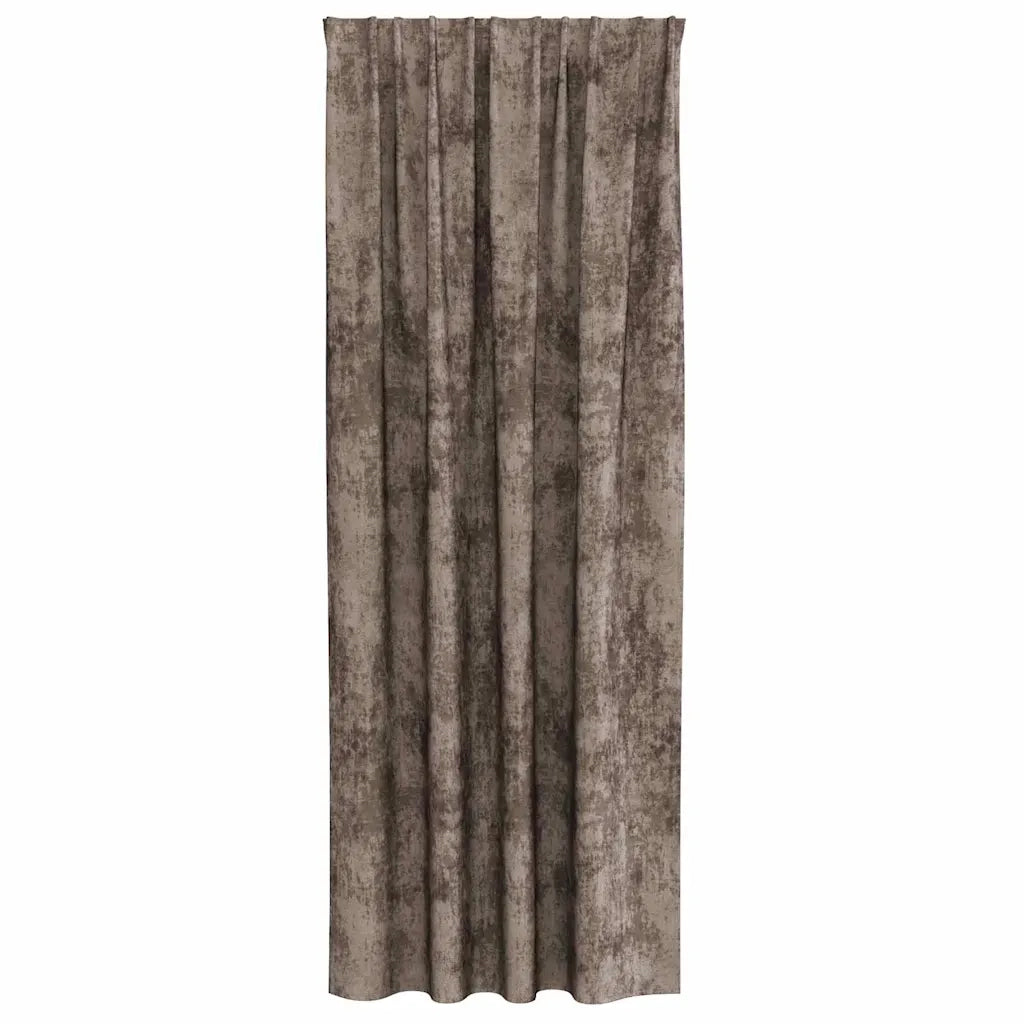 Tende in Velluto 2 pz Cappuccino 245 x 140 cm Velluto