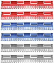 6 pacchi di appoggi per calze, attaccapanni multifunzionali, asciugacapelli per calze, appoggi per calze impermeabili in plastica per intimo, calze, piccola stoffa (grigio, rosso, verde)