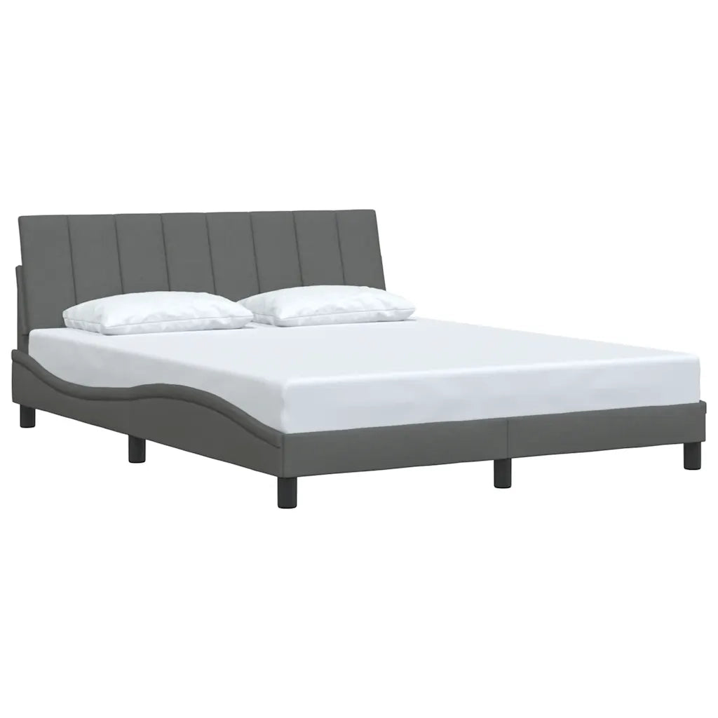 Giroletto senza Materasso Hanko Grigio Scuro 160x200 cm Tessuto 3310399