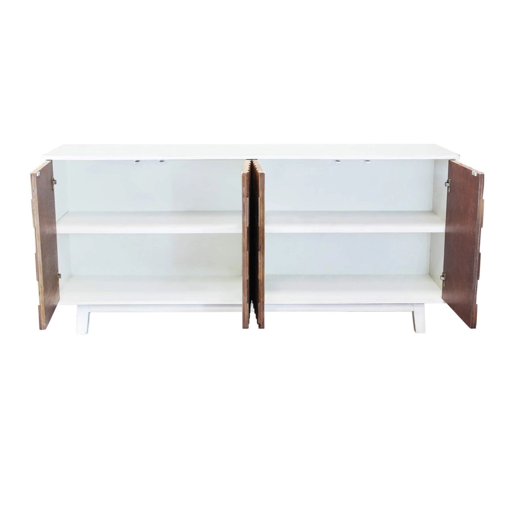Madia Moderna con decoro in Legno cm 180x45x80 - JAMAR