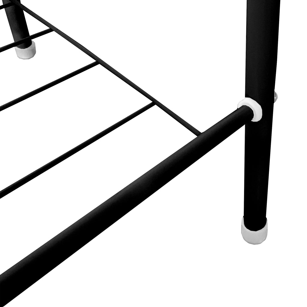 Appendiabiti ad angolo premium in metallo con asino Nyana Home 151x60x34 cm, 1 ripiano sospeso, 1 ripiano inferiore Nero.