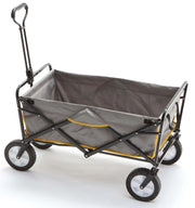 Carrello da Giardinaggio Pieghevole 85x45x53 cm in Acciaio con Manico Estensibile Taddei Graden Grigio