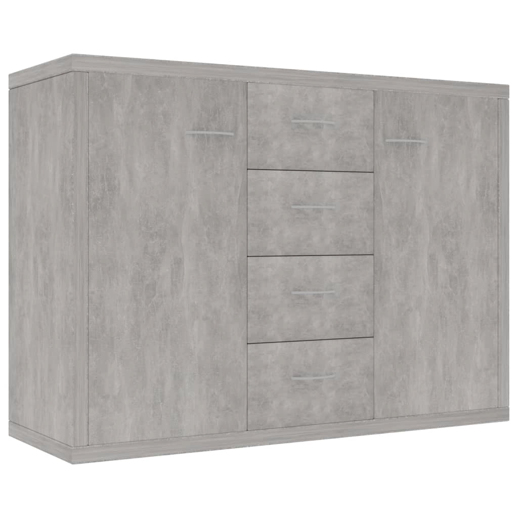 Buffet credenza cassettiera armadio mobile contenitore organizer per cucina soggiorno salotto 88 x 30 x 65 cm legno ingegnerizzato grigio 02_0032110
